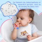 Aragallant Baby Malset mit 6 Bodys & 6 Lätzchen zum Bemalen – DIY Babyparty Kreativset – Bild 5