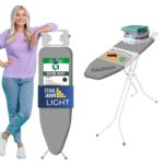 STAHLMANN Bügelbrett 114x34 cm mit rutschfesten Füssen – Stabiler Bügeltisch Made in EU