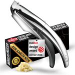 Knoblauchpresse Edelstahl mit Ingwer-Funktion – Kein Schälen nötig | Gourmet Easy