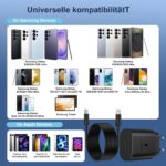 DiHines 25W USB-C Ladegerät 2er-Pack mit 3M Kabel – Samsung Galaxy Schnellladeset – Bild 7