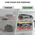 Hausfelder Aufschnittdosen Set 10-tlg – Stapelbare Frischhaltebehälter für Kühlschrank – Bild 6