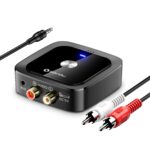 SONRU Bluetooth 6.0 Audio Adapter mit 3,5mm Klinke & RCA – Wireless Empfänger für Stereoanlagen