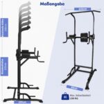DH FitLife Power Tower – Multifunktionale Dip Station & Klimmzugstange für Home Gym – Bild 6