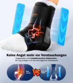 WHCOOL Knöchelbandage mit Klettverschluss & Stützpads – Stabilisierung für Sport & Alltag – Bild 2