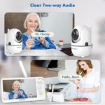 HelloBaby 6 Zoll Baby Monitor mit Kamera – 4000mAh Akku, Nachtsicht & 355° Schwenk – Bild 8