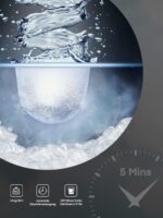 FOHERE Eiswürfelmaschine 14 kg/24h – Bullet Ice in 5 Min, 2 Grössen, Selbstreinigend – Bild 3