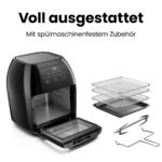 Chefman 10L Digitale Heissluftfritteuse mit Rotisserie & Dörrautomat – XL Familiengrösse – Bild 9