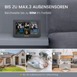 Newentor Funkwetterstation mit Aussensensor – Wettervorhersage & DCF Funkuhr – Bild 5