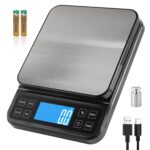 BOMATA Digitale Küchenwaage 5 kg mit Prozentfunktion – Hochpräzise Bäckereiwaage USB-aufladbar