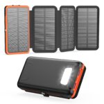 A ADDTOP Solar Powerbank 20000mAh – 22.5W Schnellladung & 4 Solarpanels für Outdoor