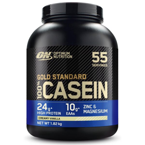 Optimum Nutrition Gold Standard 100% Casein 1,82 kg – Mizellares Nachtprotein Creamy Vanilla