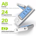 AUVON TENS EMS Gerät 2-Kanal 24 Modi – Schmerzlinderung & Muskelaufbau mit 12 Elektroden Pads – Bild 4