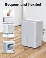 Kresico xWolei Luftentfeuchter 12L/24h – Energieeffizient & Ultra-leise für 25m² – Bild 2