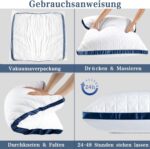 Slybear Kopfkissen 80x80 cm 2er Set – Orthopädisch & Atmungsaktiv für erholsamen Schlaf – Bild 8