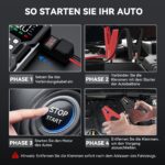 ACEZUK 9000A Jump Starter 26800mAh mit 160 PSI Luftkompressor – Starthilfe für PKW, SUV & Motorrad – Bild 7