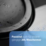 detailmate Black & White Wascheimer Set 20L – Professionelle Autowäsche mit GritGuard System – Bild 7