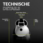 Owen 5.0 Dachträger 120cm für offene Reling – Alu Relingträger 90kg abschließbar – Bild 8