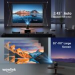 wowlink W210 Mini Beamer 4K – Tragbarer Projektor mit WiFi 6 & Ultrakurzfokus – Bild 6