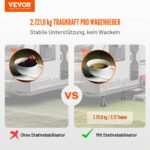 VEVOR 4er Unterstellböcke 2,72 t – Wohnmobil Stabilisierungsstützen höhenverstellbar – Bild 2