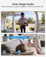BOIFUN WLAN Videotürklingel 2K mit Nachtsicht, Bewegungserkennung & Alexa-Kompatibilität – Bild 6