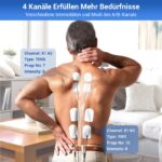 Comfytemp 4-Kanal TENS/EMS Muskelstimulator mit 24 Modi – Schmerztherapie für Ganzkörper – Bild 2