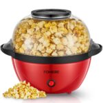 FOHERE Popcornmaschine 3.5L – Elektrischer Popcorn Maker mit Antihaftbeschichtung für Zuhause