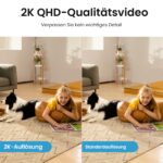 aosu 2K Überwachungskamera Innen mit 5G/2.4GHz WLAN – 360° Heimüberwachung für Familie & Haustiere – Bild 2