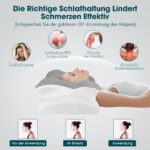 Fwiull Ergonomisches Nackenkissen Memory Foam – Orthopädische Nackenstütze für erholsamen Schlaf – Bild 2