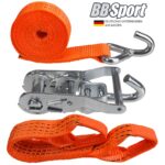 BB Sport Radspanngurte 4er Set – TÜV geprüft, 2000 daN Bruchlast für sichere Fahrzeugtransporte – Bild 5