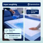 Inkontinenz-Bettenauflagen 150 x 80 cm Wegwerfbar – 2300 ml Absorption für Einzel- & Doppelbett – Bild 5