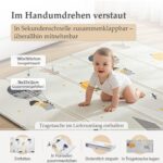Pikatoyz® Krabbelmatte Baby 180x150 cm – Schadstofffreie XPE Spielmatte mit Tragetasche – Bild 2