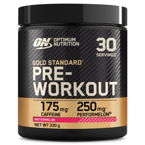 Optimum Nutrition Gold Standard Pre-Workout Pulver Wassermelone – 330g Trainings-Booster mit Kreatin & Koffein
