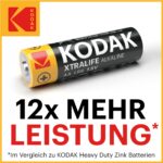 KODAK Xtralife AA Batterien 60er Pack – 1,5V Alkaline mit 148% mehr Leistung – Bild 8