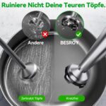 BESROY Stabmixer Set 5 in 1 mit 1100W Motor – Multifunktionales Püriergerät für Suppen & Smoothies – Bild 6