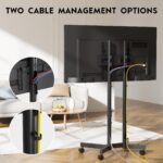 BONTEC Mobiler TV Ständer für 32-70 Zoll mit Rollen – Höhenverstellbar & Standfest – Bild 6