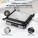 Olvy Sandwichmaker XXL – 3-in-1 Kontaktgrill mit 180° Öffnung & Temperaturregelung – Bild 6