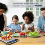 Drcowu Digitale Küchenwaage 15 kg – Profi-Lebensmittelwaage mit Edelstahl & Tara-Funktion – Bild 9