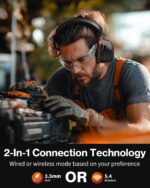 Doohoeek Bluetooth 6.0 Gehörschutzkopfhörer – 120h Akku & 30 dB Lärmschutz für Handwerk – Bild 5