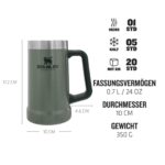 STANLEY 1913 Adventure Vacuum Stein 709 ml – Isolierter Bierkrug hält 7 Stunden kalt – Bild 3
