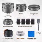 27-teiliges Camping-Kochset THTYBROS – Ultraleichtes Outdoor-Kochgeschirr für 2-4 Personen – Bild 2