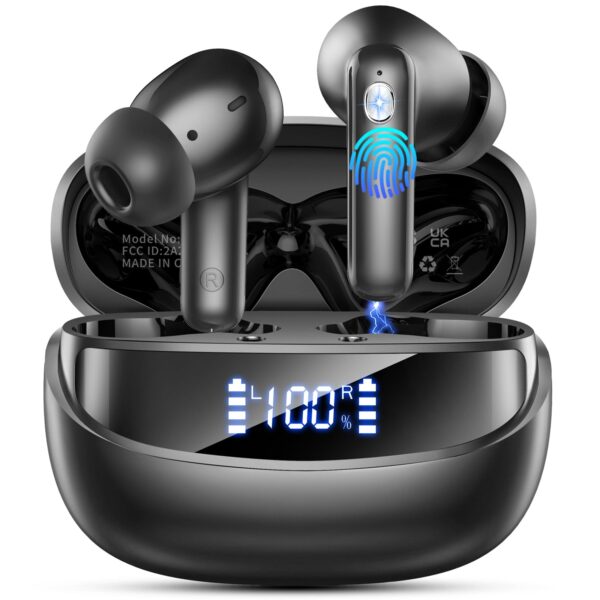 Nerunsa Bluetooth 5.4 In-Ear Kopfhörer – 56h Spielzeit, ENC Noise Cancelling, IP7 Wasserdicht