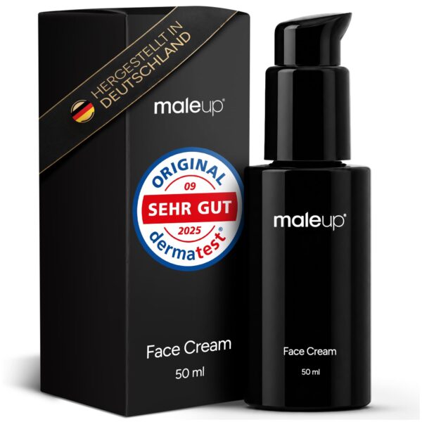 MaleUp Face Cream mit Hyaluron & NovoRetin – Anti-Aging Gesichtscreme für Männer | Made in Germany
