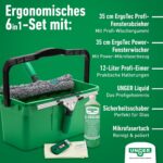 UNGER ErgoTec 6in1 Complete Kit – Profi-Fensterreiniger Set für streifenfreie Glasreinigung – Bild 2