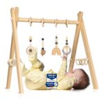 Unique Nature Spielbogen Baby aus Holz – Schadstofffreies Spieltrapez ab 0 Monaten