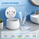 KLiHD Ultraschallreiniger 45000Hz mit UV-Licht – 200ml Zahnersatz & Schmuck Reiniger – Bild 7