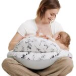 Momcozy Stillkissen mit Sicherheitsumrandung – Ergonomisches Mehrzweckkissen für Mutter & Baby