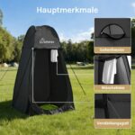 WolfWise Pop-Up Duschzelt – Wasserfest & UV-Schutz, 10-Sekunden Aufbau, 1,9m/2,1m – Bild 7