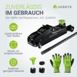 Juskys Hydraulischer Wagenheber 2,5 t – Rangierwagenheber aus Stahl mit Transportbox – Bild 6