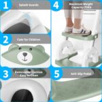 KYYOKE Toilettensitz Kinder mit Treppe – 2-in-1 Toilettentrainer höhenverstellbar für Jungen & Mädchen – Bild 6