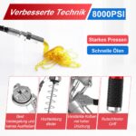 CarBole Fettpresse 8000PSI mit 3 Schläuchen & 6 Düsentypen – Profi-Schmieranlage – Bild 4